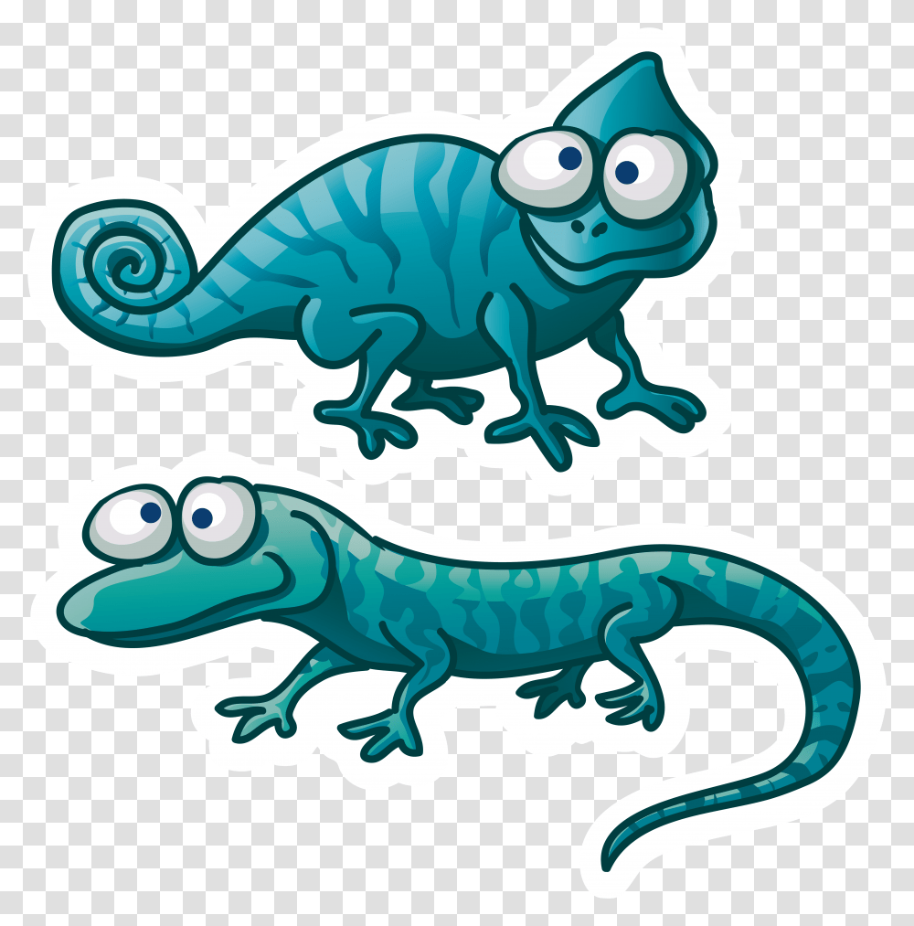 Lizard Clipart Chameleon Cartoon Lizard, Animal, Reptile, Dragon, Dinosaur Transparent Png