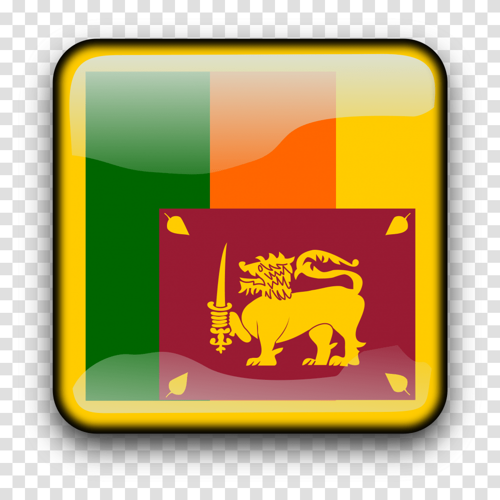 Lk Clip Arts Sri Lankan Flag Icon, Label, Word Transparent Png