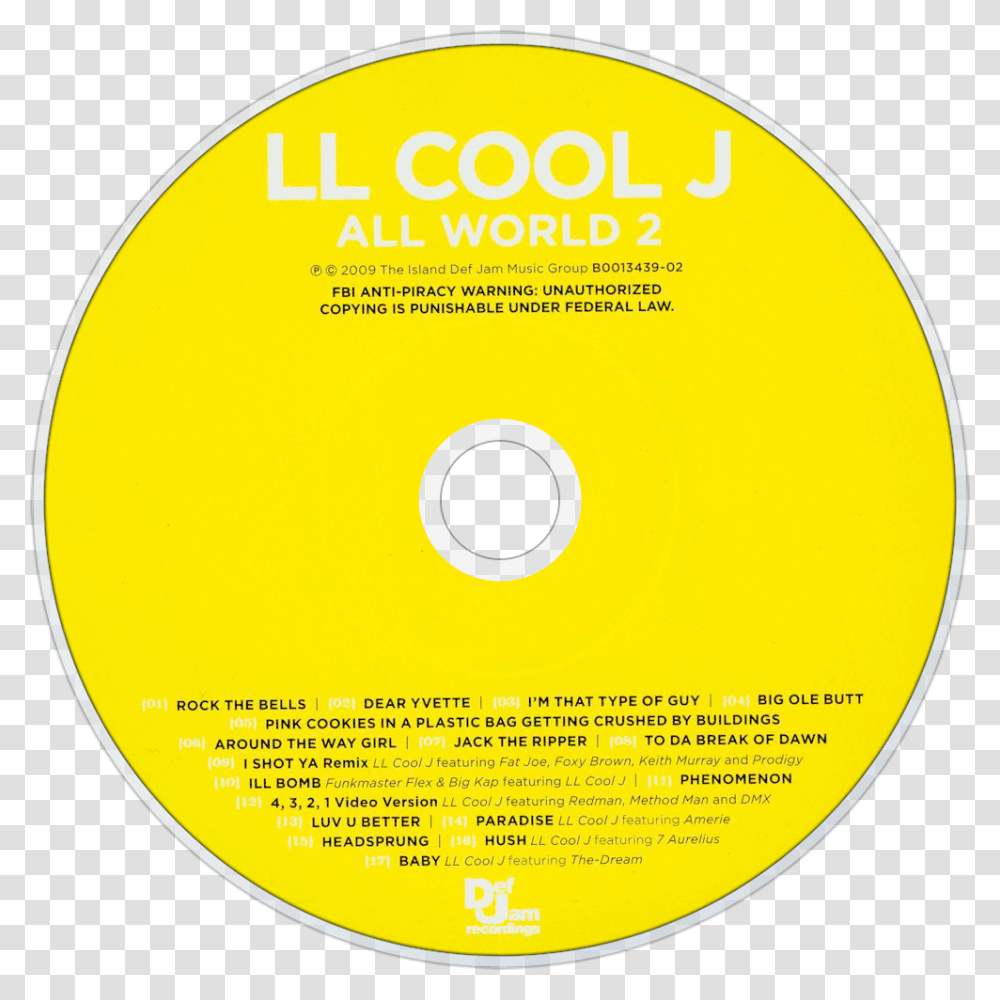 Ll Cool J Ultrasonic Annihilating Rhythm, Disk, Dvd Transparent Png