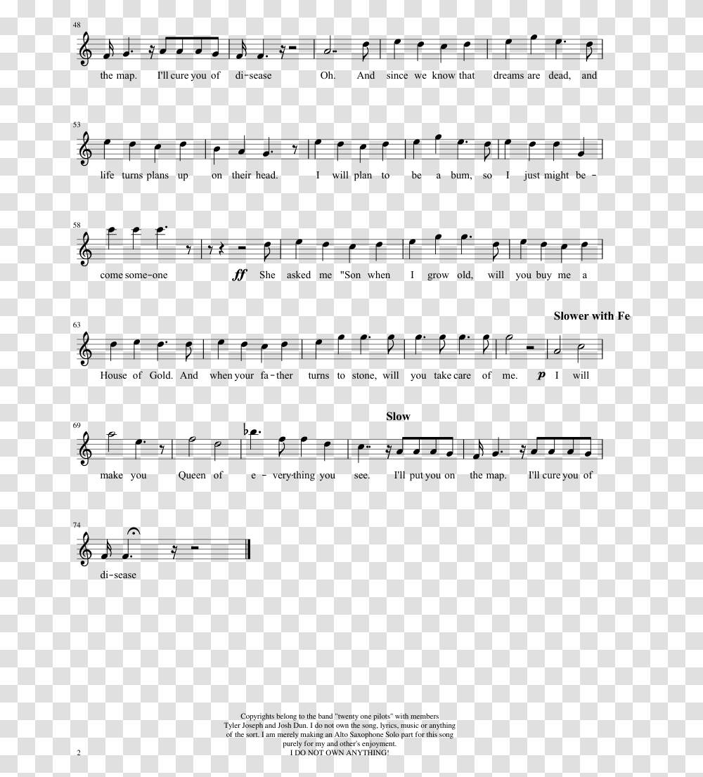 Ll See You In My Dreams Sheet Music, Gray, World Of Warcraft Transparent Png