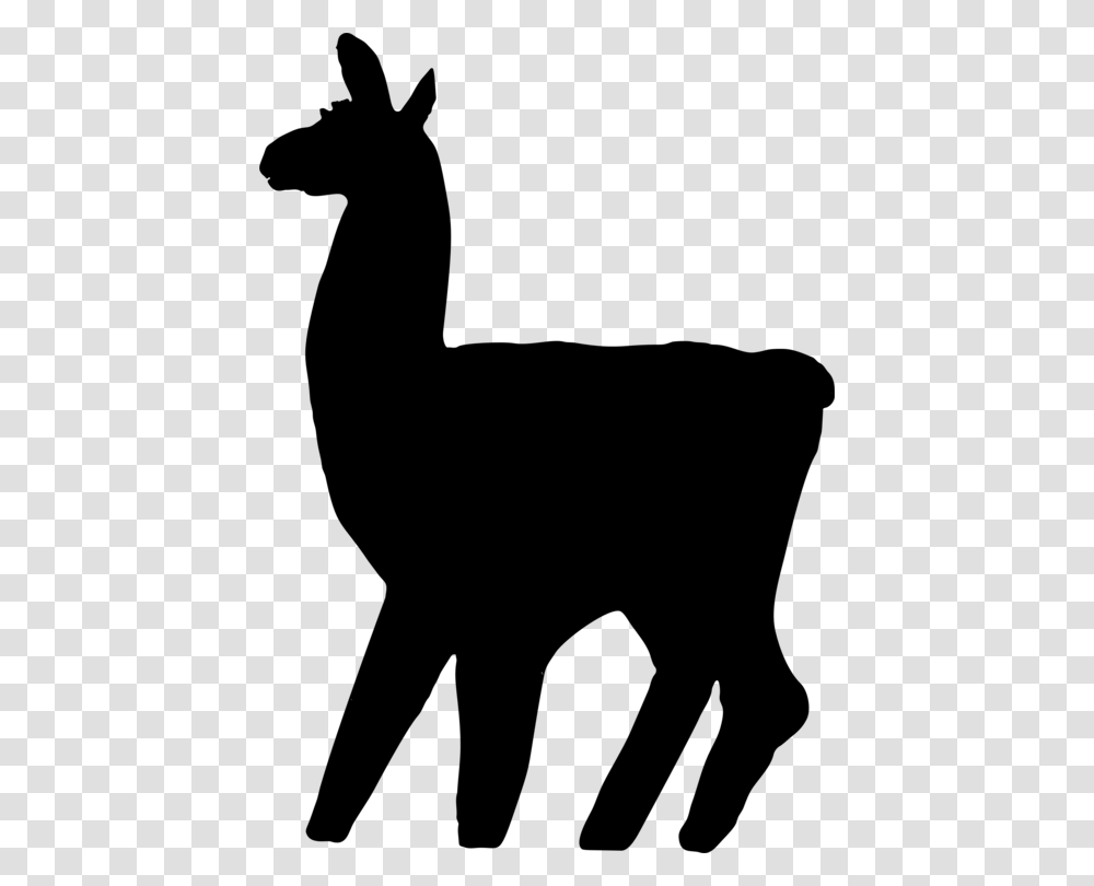 Llama Animal Silhouettes Camel Drawing, Gray, World Of Warcraft Transparent Png
