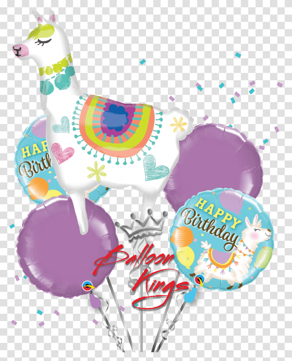 Llama Birthday Bouquet, Sweets, Food, Ball, Balloon Transparent Png