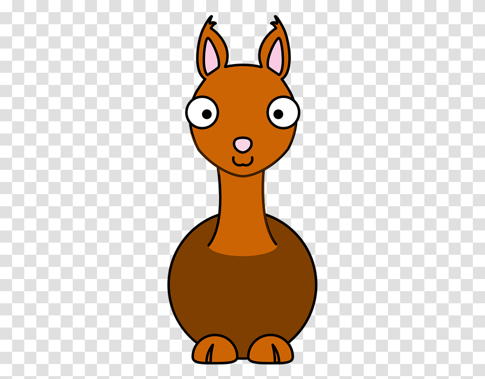 Llama Brown Animal Free Vector Graphic On Pixabay Orange Cartoon Llama, Maraca, Musical Instrument, Table, Furniture Transparent Png