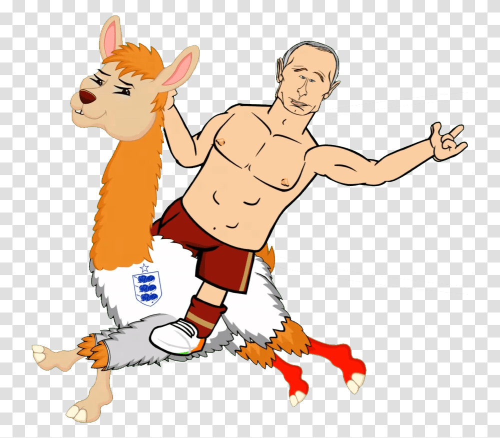 Llama Clipart Illustration Putin, Person, Hand, Face Transparent Png