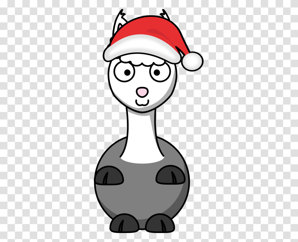 Llama Drawing Cartoon Stoat Cama, Helmet, Apparel, Stencil Transparent Png