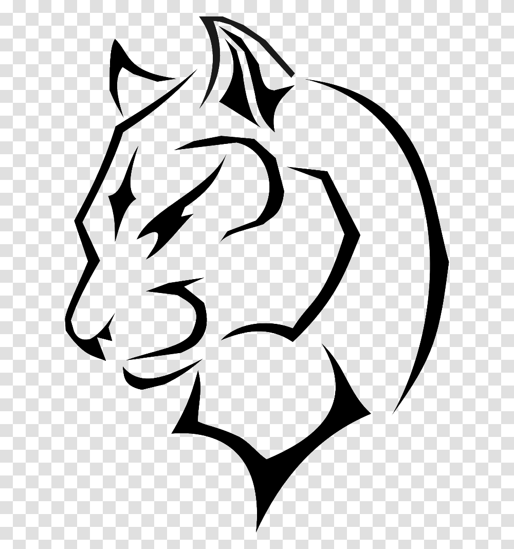 Llama Face Drawing Animal Drawing Black Panther, Stencil Transparent Png