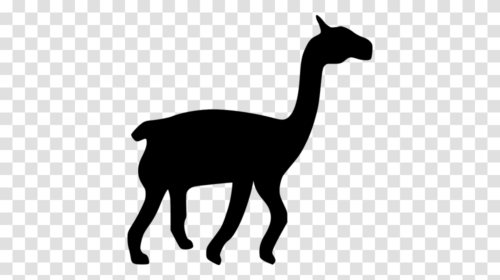 Llama Silhouette, Gray, World Of Warcraft Transparent Png