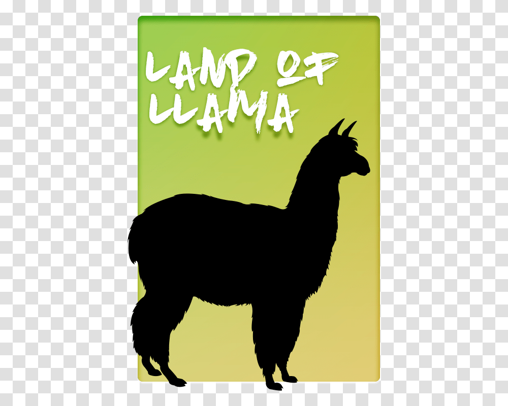 Llama, Silhouette, Mammal, Animal, Advertisement Transparent Png