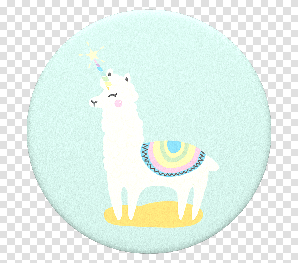 Llama Unicorn Popsocket, Mat, Mousepad Transparent Png
