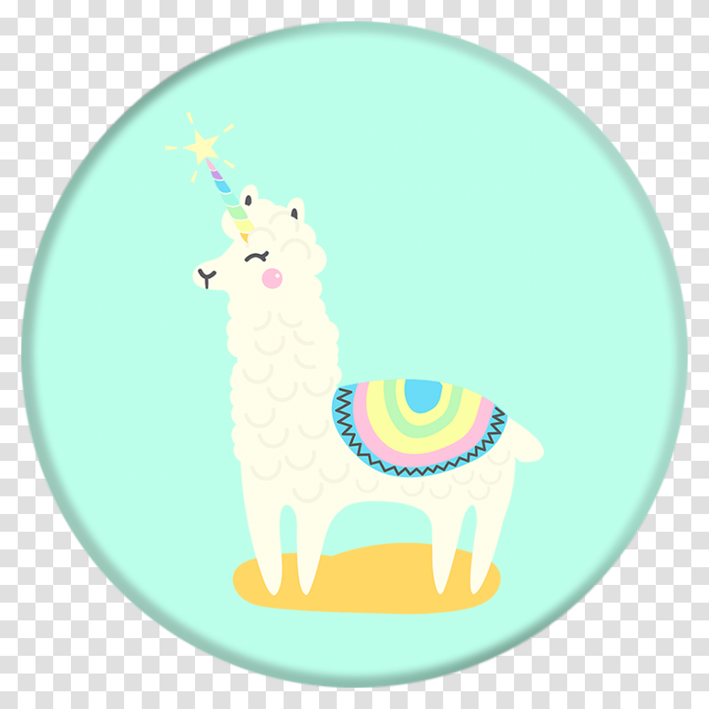Llama Unicorn Popsocket, Sphere, Birthday Cake, Food, Outdoors Transparent Png