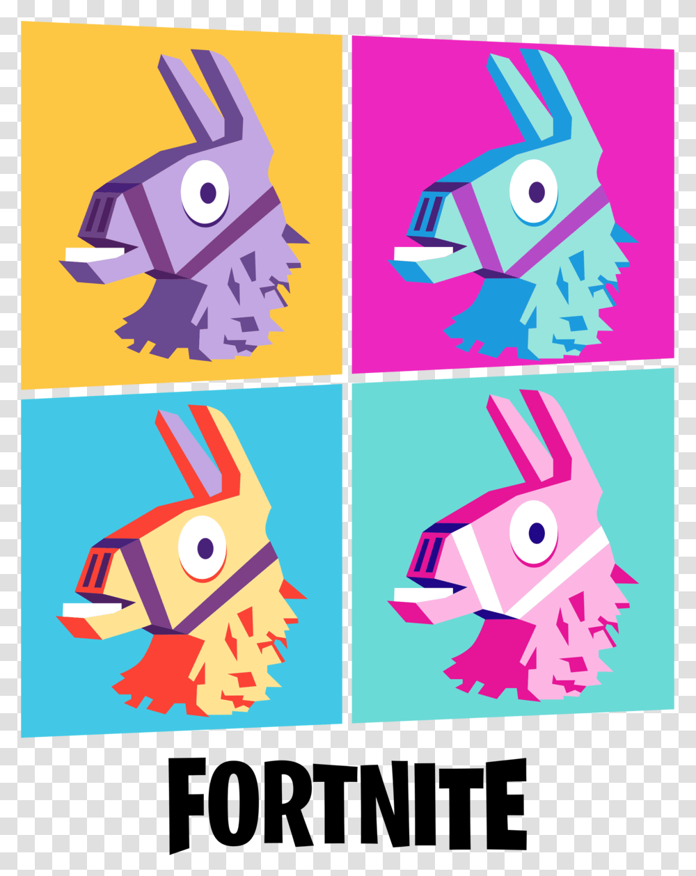Llammas Fortnite Players, Poster, Advertisement Transparent Png
