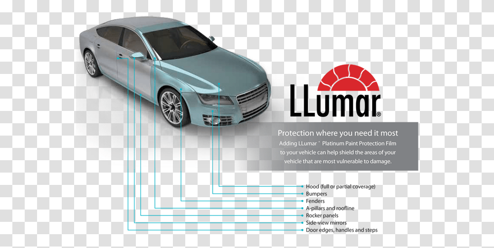 Llumar Platinum Paint Protection Film, Sedan, Car, Vehicle, Transportation Transparent Png