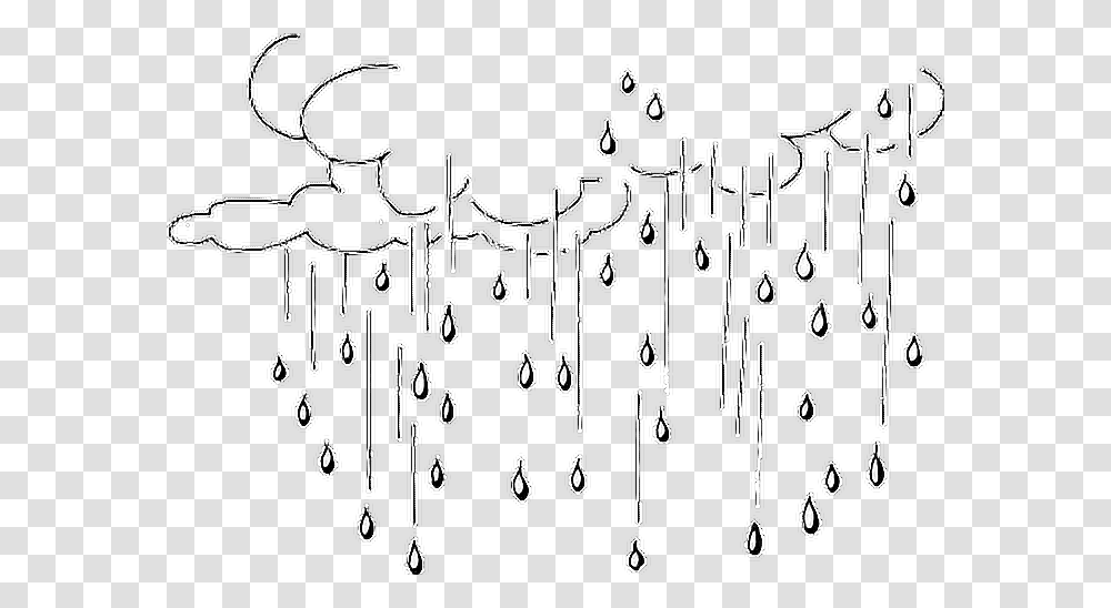 Lluvia Rain Drawing Dibujo Rain Drops Black And White Clipart, Accessories, Accessory, Diamond Transparent Png