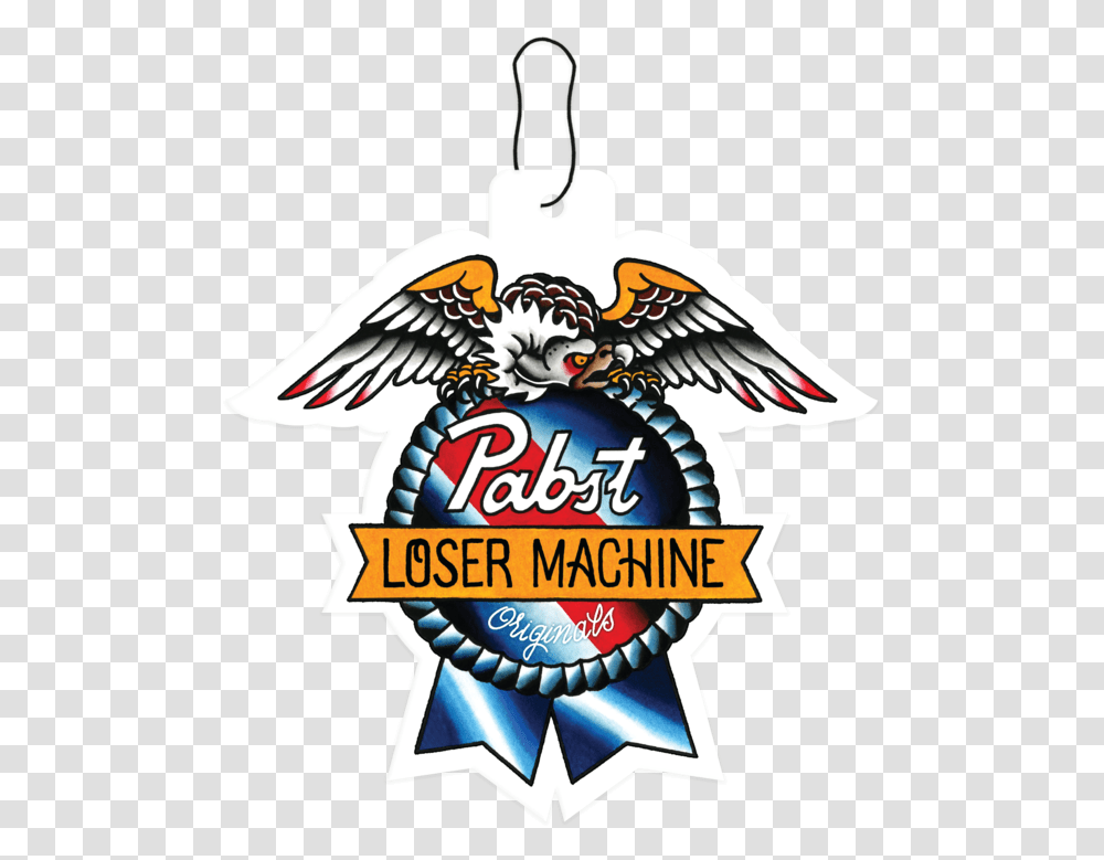Lmc X Pbr Air Freshener Loser Machine Pbr Logo, Symbol, Trademark, Bird, Animal Transparent Png