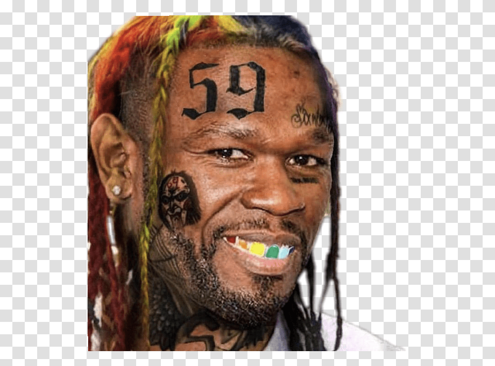 Lmfao 50cent 69 69tattoo Lmao Imdyinglaughting, Skin, Face, Person, Head Transparent Png