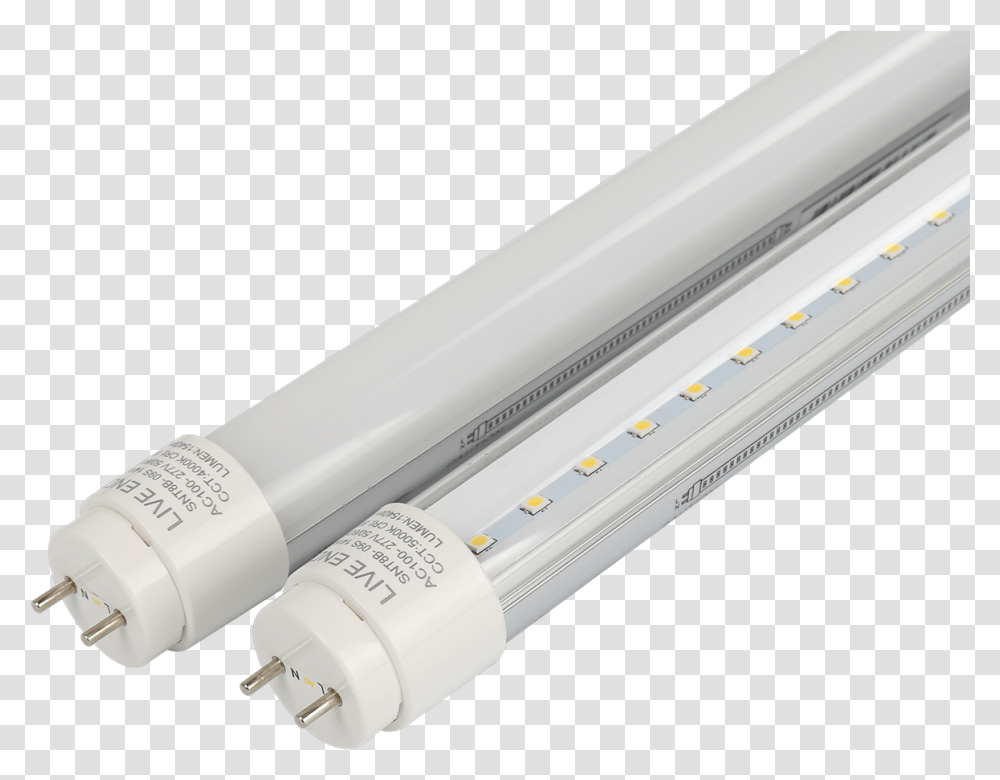 Lmw T8 Led Tube Light Fluorescent Lamp, Adapter, Light Fixture, Baseball Bat, Blow Dryer Transparent Png