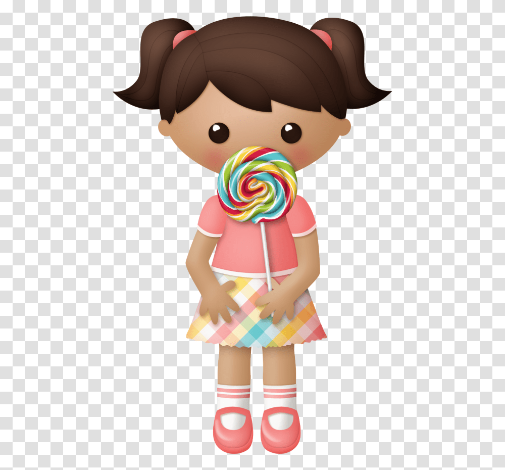 Lo Divertido Del Dulce Cartoon Girl With Lollipop, Food, Candy, Sweets, Confectionery Transparent Png