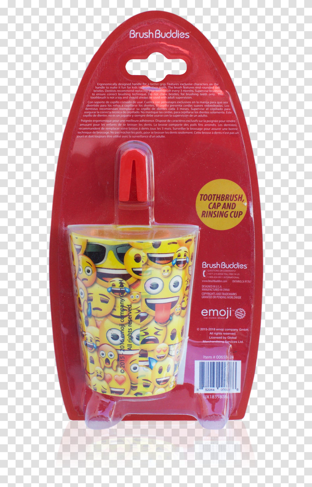Load Image Into Gallery Viewer Brush Buddies Emoji Plastic Bottle, Label, Tin Transparent Png