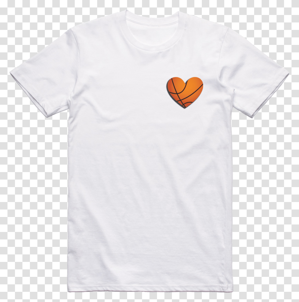 Load Image Into Gallery Viewer Heart Basketball Tee Active Shirt, Apparel, T-Shirt, Undershirt Transparent Png