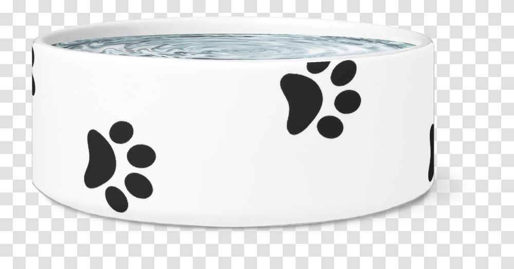 Load Image Into Gallery Viewer Paw Print Dog Bowl Walking Paw Prints Svg, Dish, Meal, Food, Porcelain Transparent Png