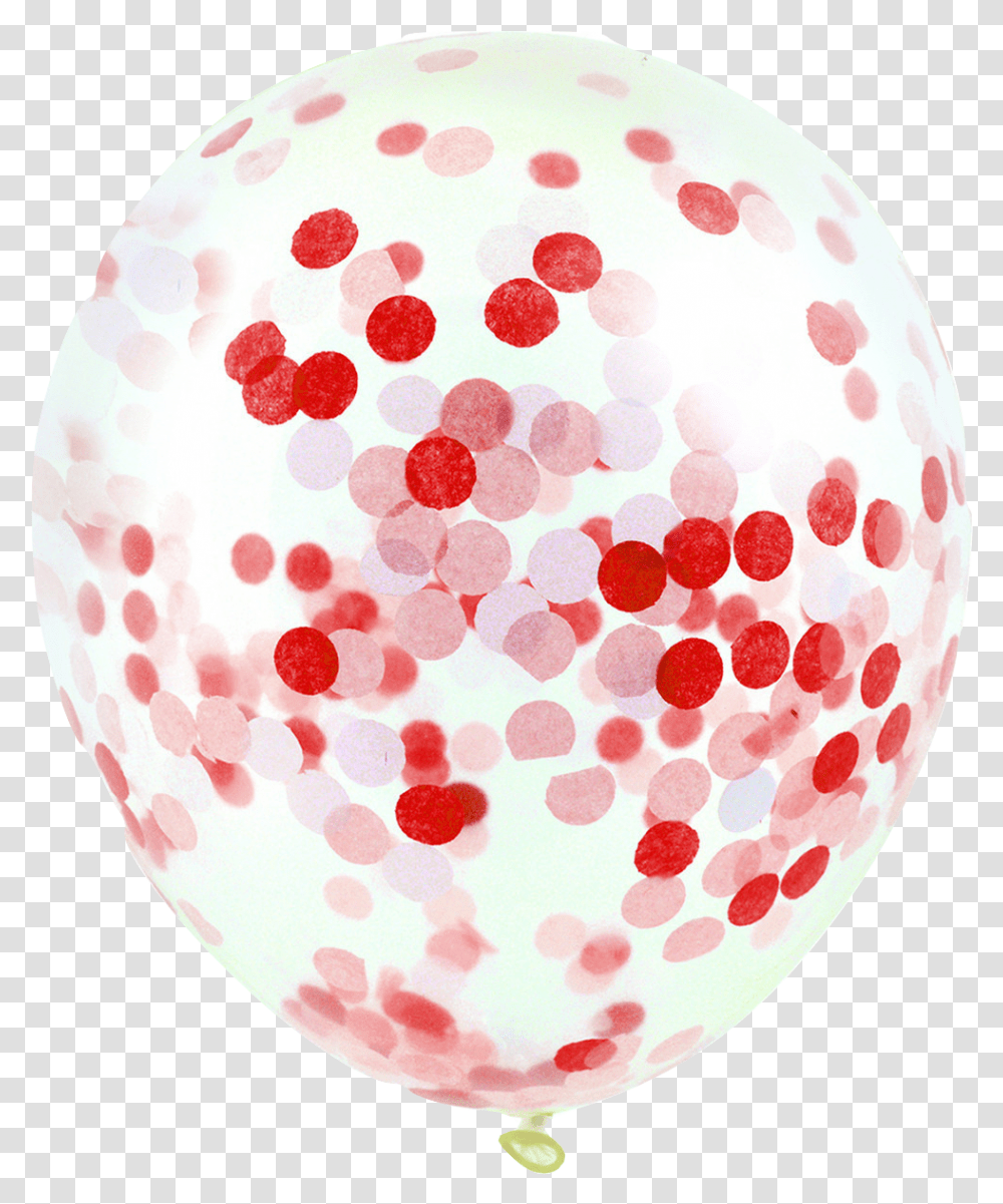Load Image Into Gallery Viewer Red Confetti Balloon Red Confetti Latex Clear Balloons, Paper, Rug Transparent Png