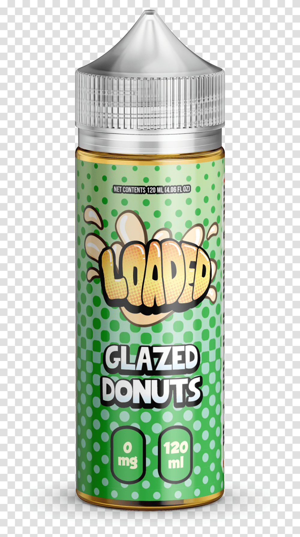 Loaded 120ml Loaded Glazed Donuts, Tin, Can, Aluminium, Spray Can Transparent Png