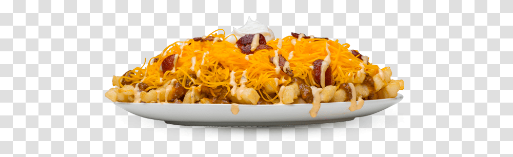 Loaded Bacon Chili Cheese Fries Gold Star Menu Fries, Food, Meal, Dish, Hot Dog Transparent Png
