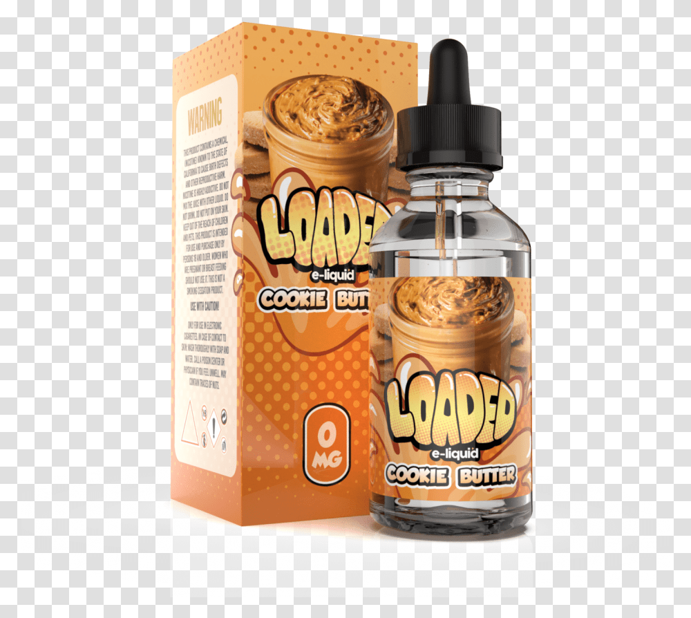 Loaded Cookie Butter E Juice, Bottle, Tin, Can, Cosmetics Transparent Png