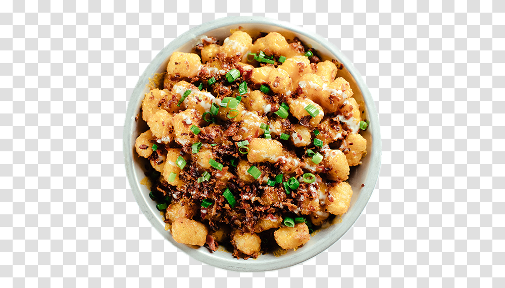 Loaded Tots Side Dish, Plant, Food, Pasta, Meal Transparent Png