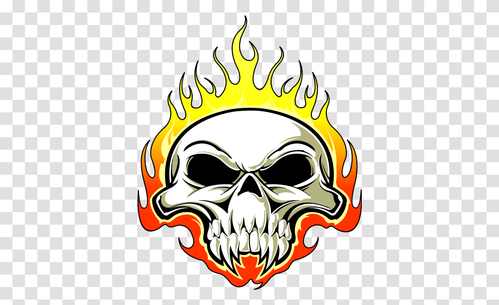 Loading 28 Sticker Logo Harley Davidson Tete De Mort Skull Harley Davidson Sticker, Fire, Flame, Symbol, Label Transparent Png