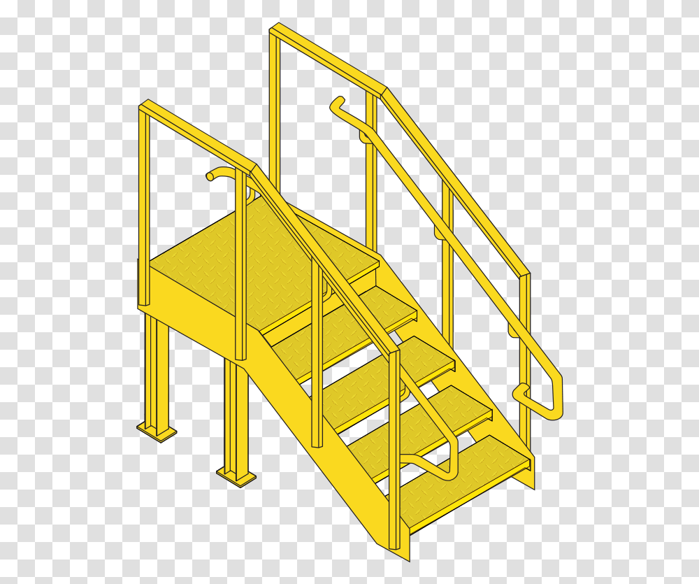 Loading Dock Stairs Platforms Dock Stairs, Handrail, Banister, Staircase, Construction Crane Transparent Png