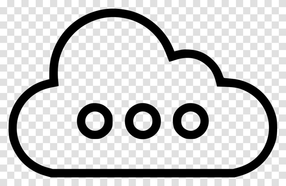 Loading Server Data Load Web Cloud Svg, Stencil, White Transparent Png