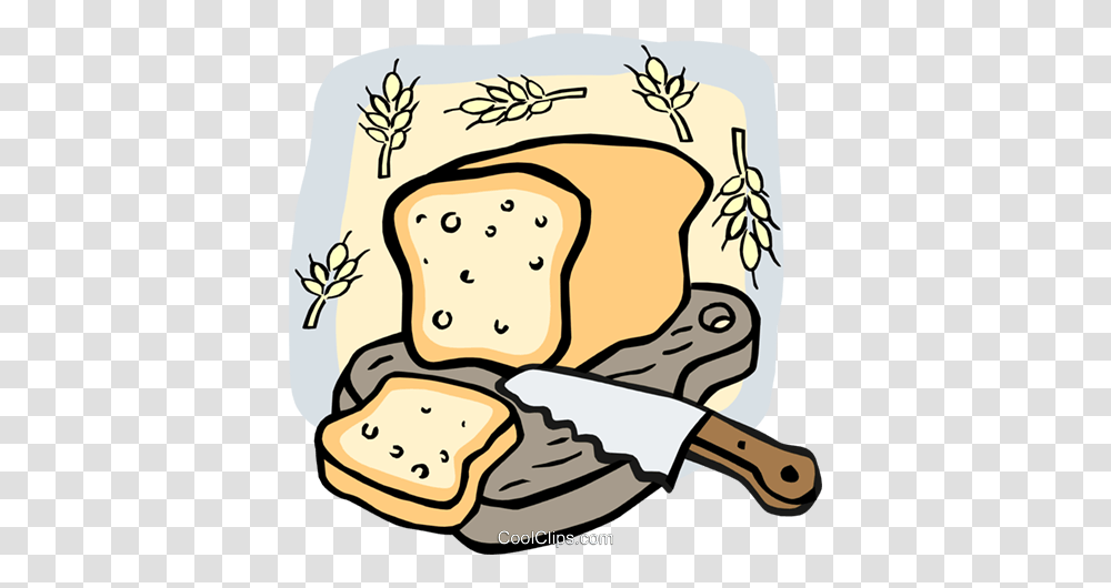 Loaf Of Bread Royalty Free Vector Clip Art Illustration, Food, Toast, French Toast, Cracker Transparent Png