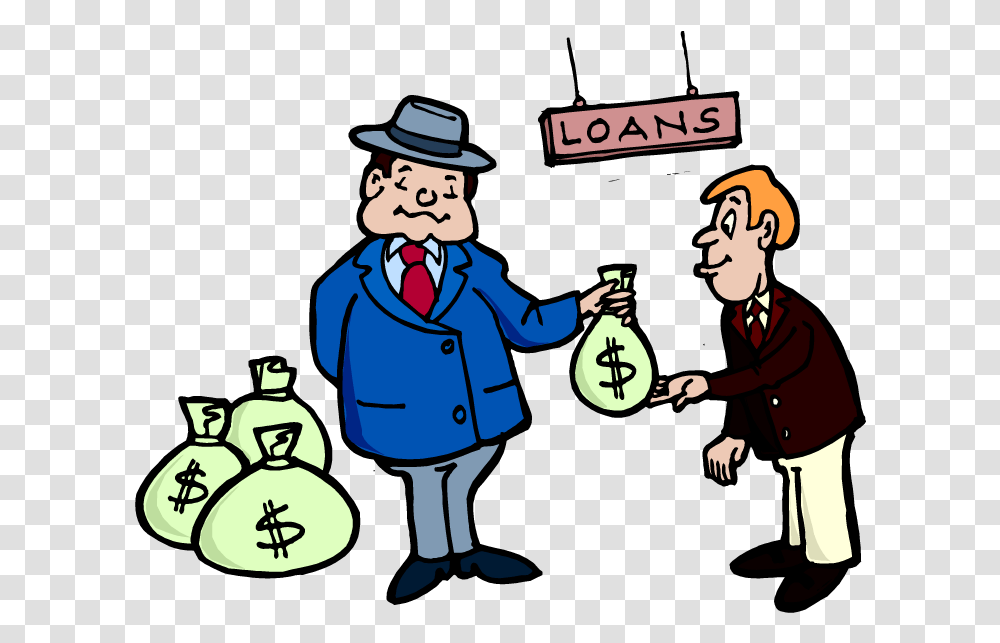 Loan Cartoon Loan Clipart, Person, Hat Transparent Png