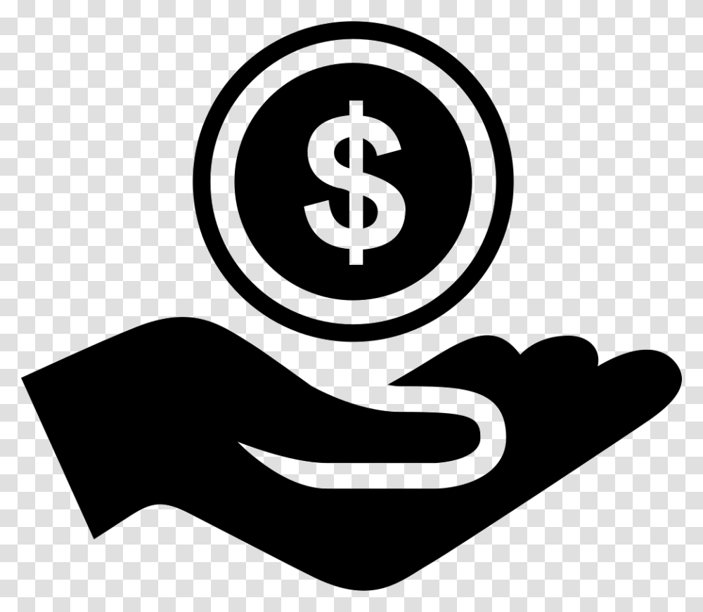 Loan Government Funding Icon, Hand, Stencil Transparent Png