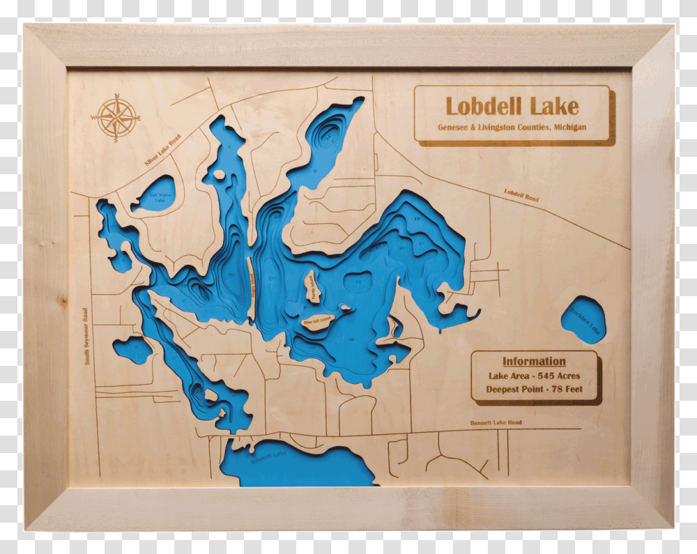 Lobdell Lake 3d Map Silver Lake Fenton Mi Maps, Diagram, Plot, Atlas Transparent Png
