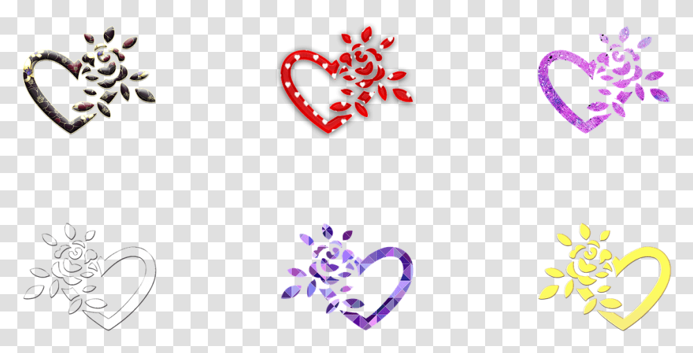 Lobelia, Purple, Heart, Knot Transparent Png