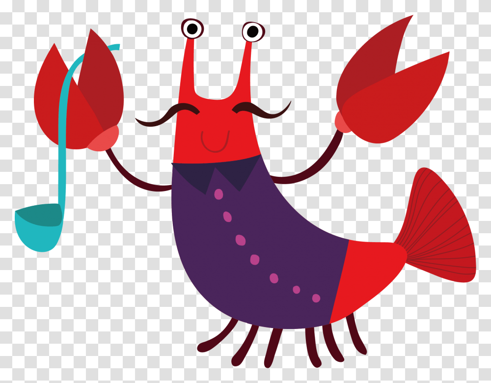 Lobster Clipart Purple, Animal, Anther Transparent Png