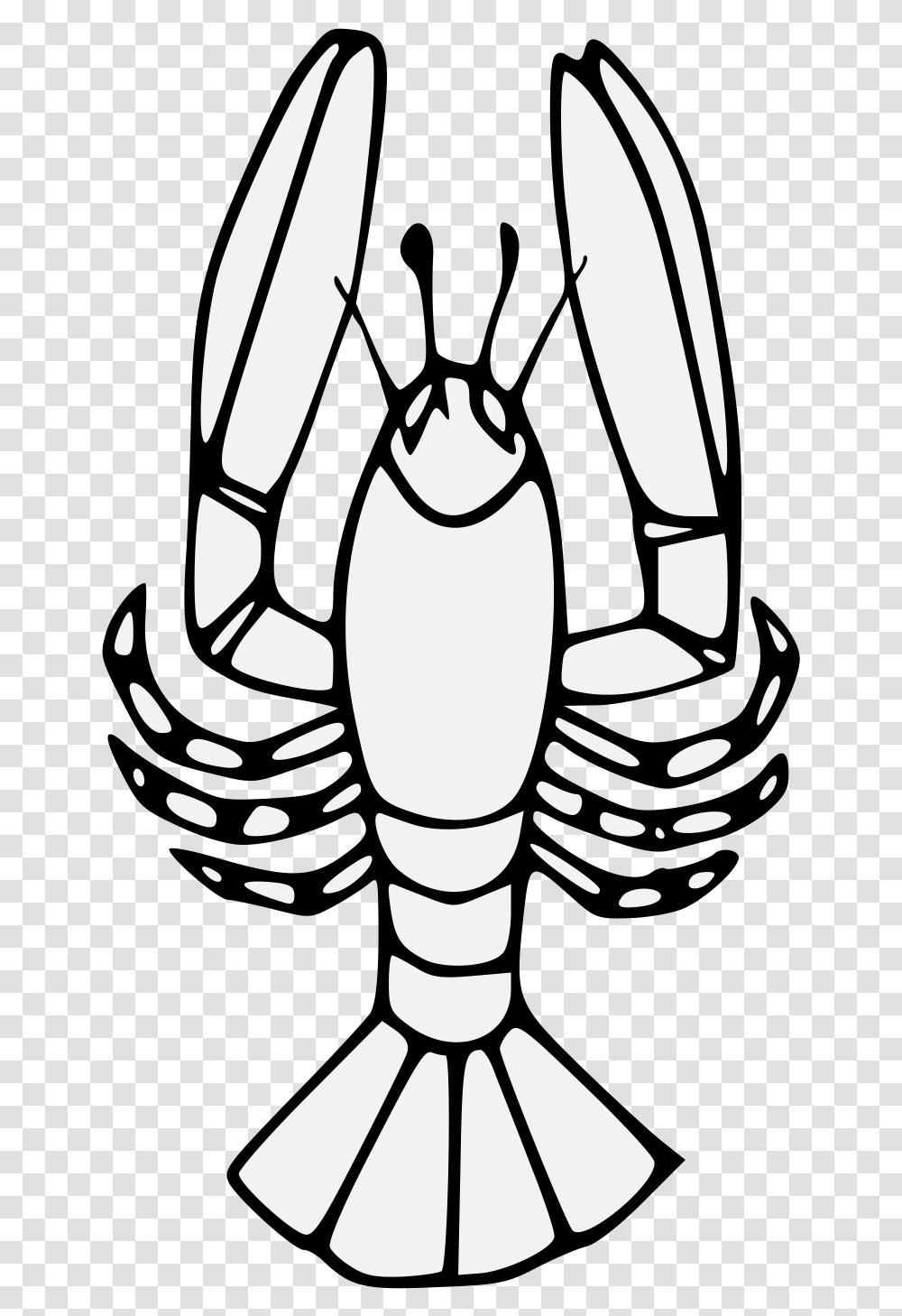 Lobster Traceable Heraldic Art Big, Stencil, Animal, Bee, Insect Transparent Png