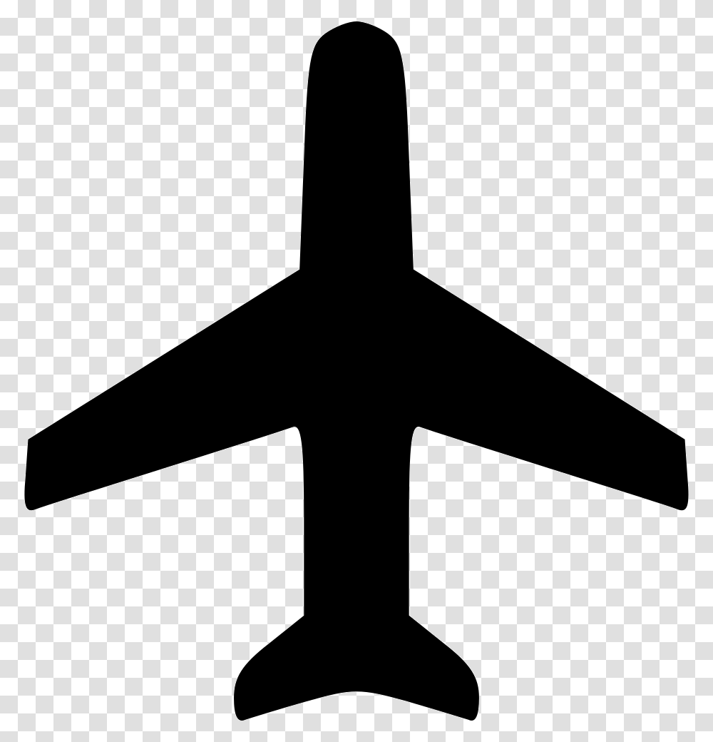 Local Airport Top Of Plane, Hammer, Tool, Silhouette, Cross Transparent Png