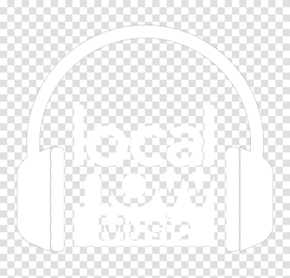 Local Now Music Local Now Music Logo, Electronics, Stencil, Text, Headphones Transparent Png