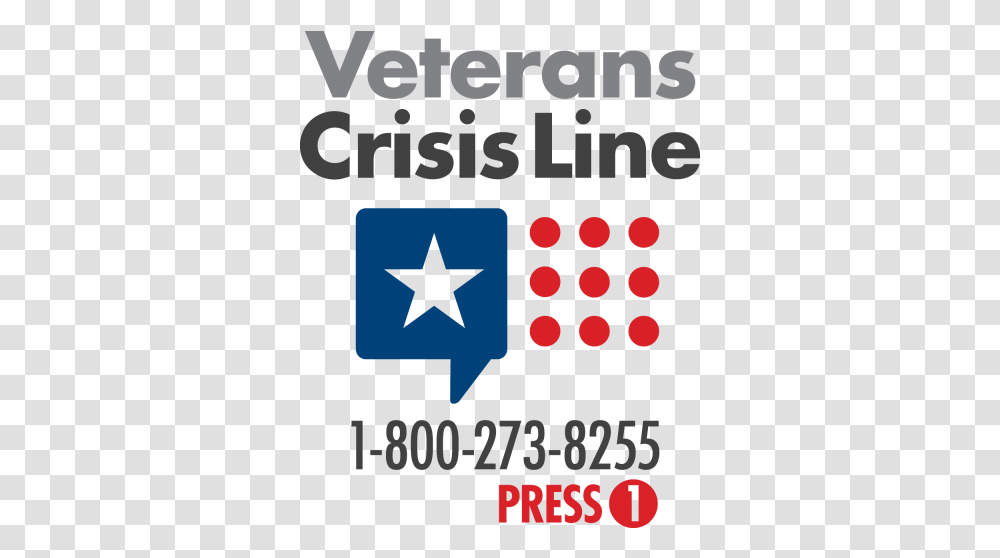 Local State And National Military & Veteran Resources Veterans Crisis Line Logo, Poster, Advertisement, Star Symbol, Text Transparent Png