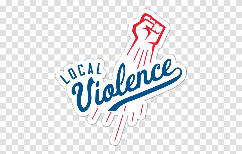 Local Violence Band Sticker Design Aropostale, Hand, Logo, Label Transparent Png
