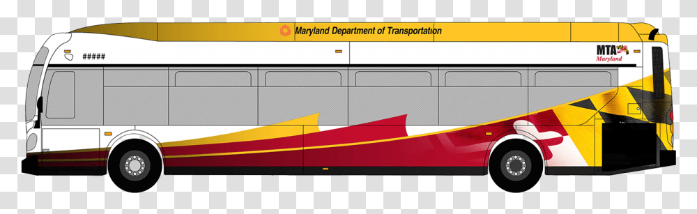 Locallink Bus Wrap Mta Bus Maryland Link, Vehicle, Transportation, Plot, Plan Transparent Png