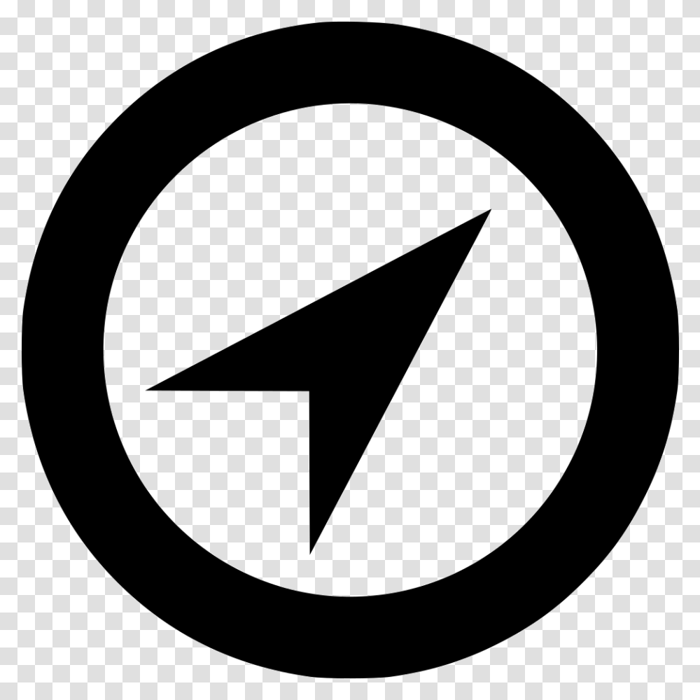 Location Geo Gps Cursor Arrow Check Out Time Icon, Tape, Sign, Triangle Transparent Png