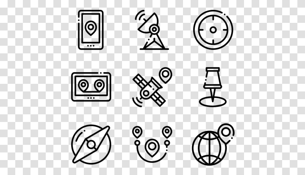 Location Hand Drawn Icon, Gray, World Of Warcraft Transparent Png