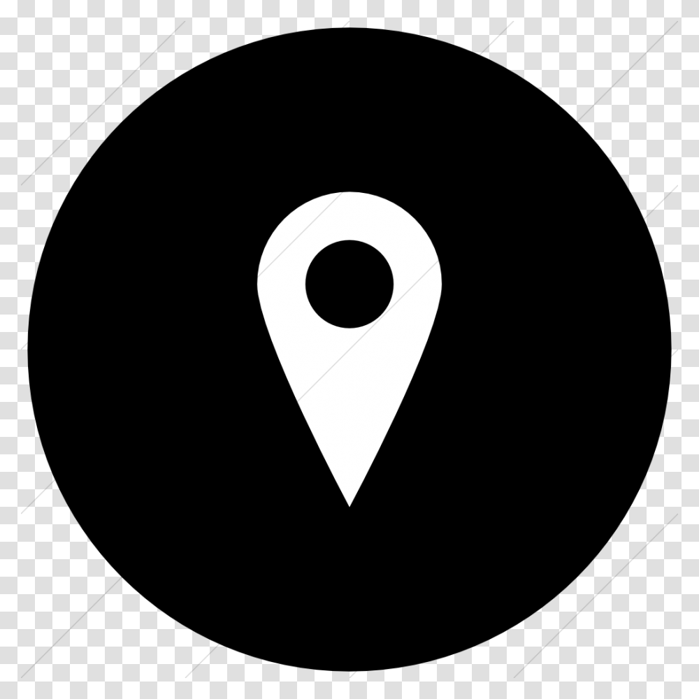 Location Icon White Twitter Circle Icon, Triangle, Heart, Plectrum Transparent Png