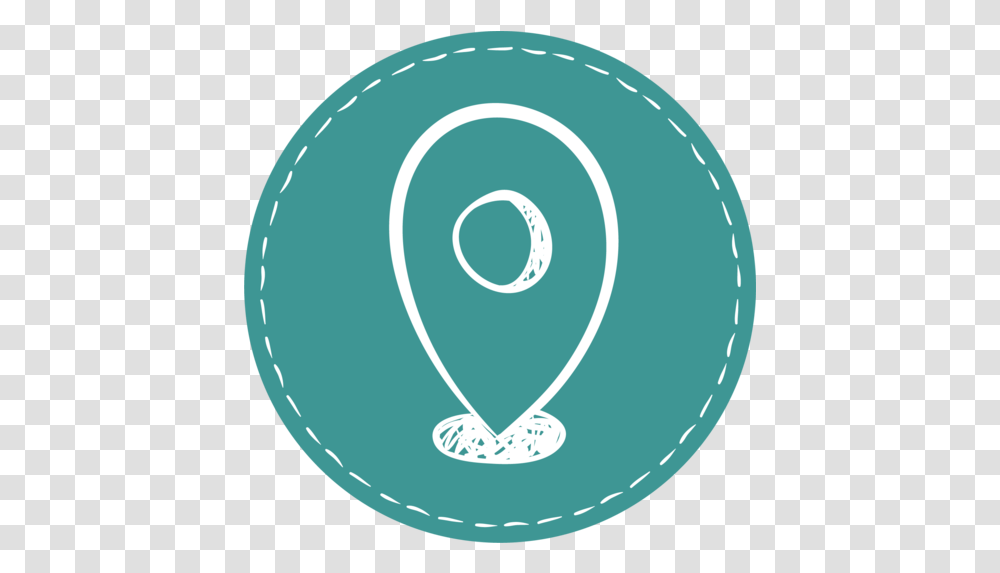 Location Map Marker Circle, Label, Text, Frisbee, Toy Transparent Png