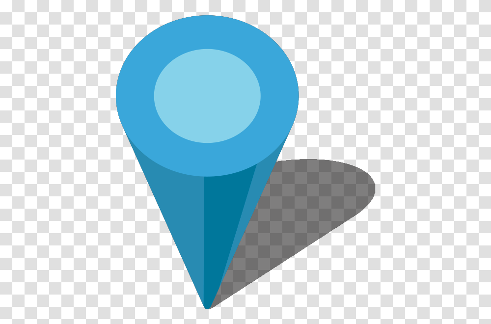 Location Map Pin Light Blue7 Blue Location Pin, Cone Transparent Png