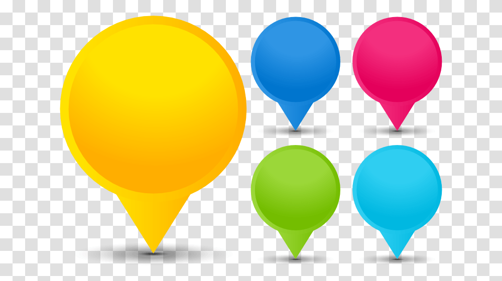Location Marker Icon Vector Pointer Map Icon Orange, Balloon Transparent Png